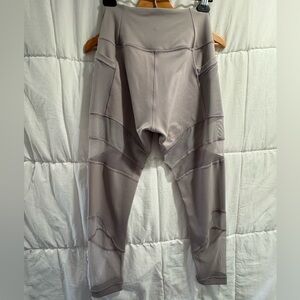 Lululemon 10 grey mesh tights